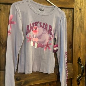 Kids or juniors Purple Long Sleeve Shirt